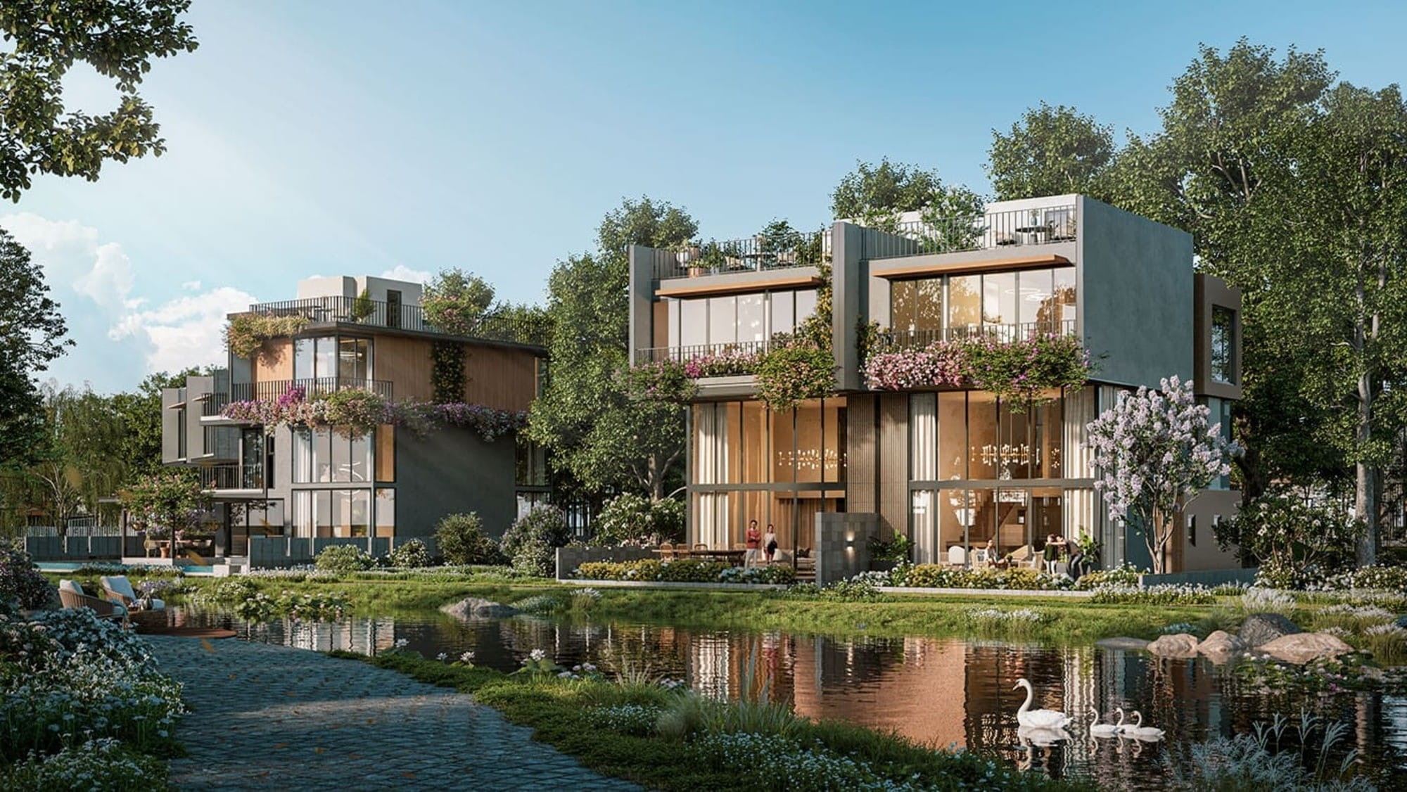 Biệt thự Song Lập ven hồ tại dự án Forestia Park